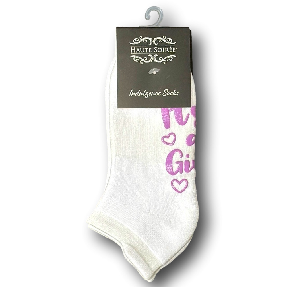 3/$15 "It's A Girl" Funny Novelty Ankle Socks - NWT